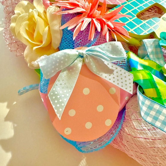 Easter wreath custom designed pink decor new bundle ceramic nesting bowls wooden - Picture 7 of 7